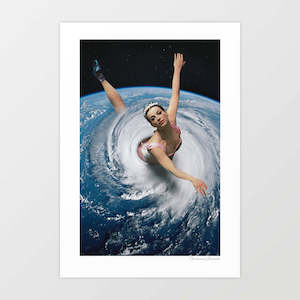Space: 'Pandemonium Pirouette' Art Print by Vertigo Artography