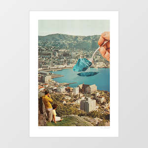 Food 1: ‘Jello Bay' Art Print by Vertigo Artography