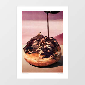 Food 1: 'Surreal Decadent Donut’ Art Print by Vertigo Artography