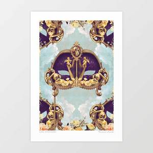 'Floral Extravagance' Venetian Mask Art Print by Vertigo Artography | &hellip;