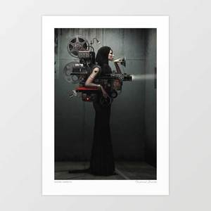 'Madame Cinematic' Art Print by Vertigo Artography | Surreal Steampunk&hellip;