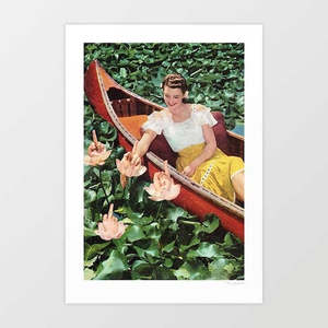 'Fingers for Lily' Art Print by Vertigo Artography | Surreal Vintage R&hellip;