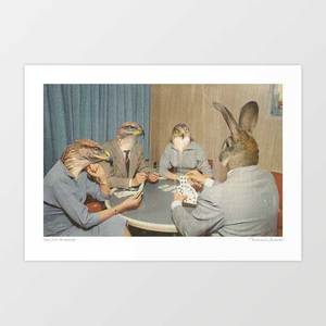 'Too Late, Mr Hudson' Art Print by Vertigo Artography | Surreal Animal&hellip;