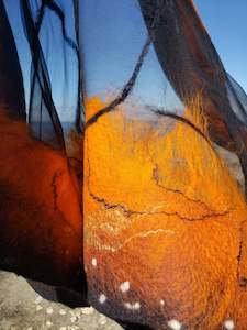 Large orange scarf monarch butterfly, large merino shawl the addition to the dre&hellip;