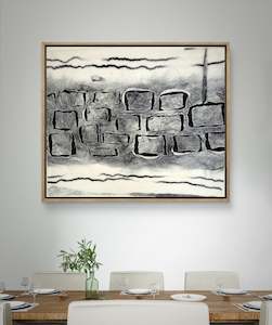 Home Decor: Echo of Stone wall texture art merino wool