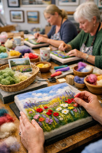 Courses: Needle Felting Wild Flower Meadow