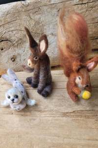 Courses: Needle Felting Animals; Cute Pocket Friends
