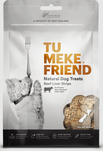 Products: Tu Meke Friend Beef Liver Strips Dog Treat 100g Vet Online Co