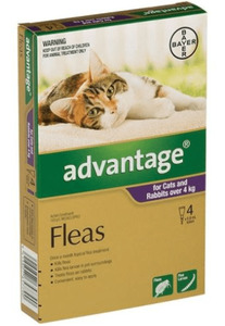 Advantage for cats over 4kg - 4 Pack Vet Online Co