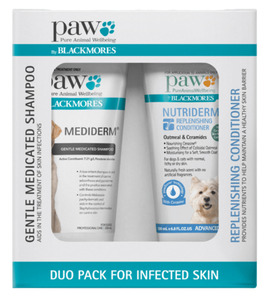 Products: PAW by Blackmores Mediderm Shampoo & Nutriderm Conditioner