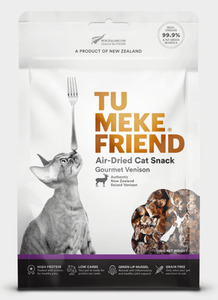 Products: Tu Meke Friend Air Dried Cat Treats - Gourmet Venison 120g Vet Online Co