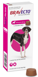 Bravecto Chewable Flea - Extra Large Dog 40-56kg. Vet Online Co