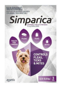 Simparica Flea Treatment For Dogs Vetonline Consult