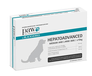 PAW by Blackmores Hepatoadvanced Medium & Large Dog 30s Vet Online Co