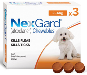 NexGard Flea Treatment For Dogs - 2 - 4kg. Vet Online Co