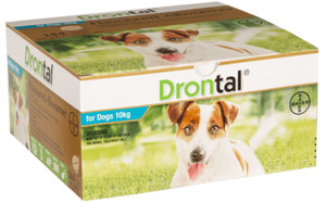 Products: Drontal all wormer for dogs 10kg Vet Online Co