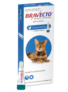 Bravecto Spot on For Cats Range Vet Online Co