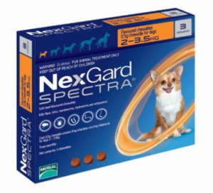 NexGard Spectra for Dogs 2–3.5kg Flea & Worm Treatment NZ