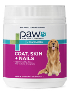 Products: PAW by Blackmores Coat, Skin + Nails Multivitamin Chews Vet Online Co