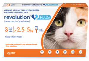 Revolution Plus Flea & Worm Treatment For Cats Range Vetonline Consult