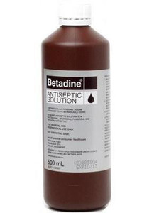 Betadine Solution 500ml - Betadine Antiseptic for Pets