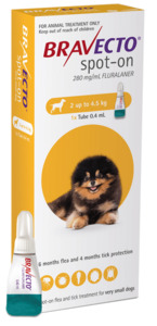 Products: Bravecto Spot-On: 6 Month Flea & Tick Protection