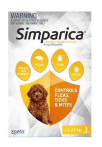 Simparica Flea Treatment For Dogs - 1.3-2.5kg Vet Online Co