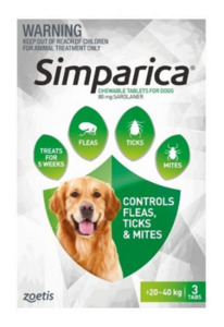 Simparica Flea Treatment For Dogs - 20-40kg Vet Online Co