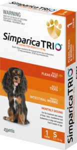 Products: SimSimparica for Dogs 5.1–10kg Vet-Approved Flea Treatment