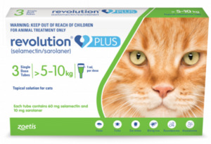 Revolution Plus For Cats >5 - 10kg (3PACK) Vet Online Co