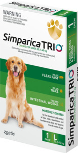 Simparica for Dogs 20–40kg Vet Flea Treatment NZ