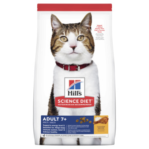 Products: Hills Science Diet Adult 7+ Senior Dry Cat Food