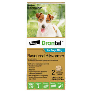 Drontal Allwormer for Dogs 10kg - 2 pack
