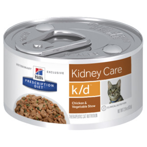 Hills Prescription Diet k/d Kidney Care Chicken & Vegetable Stew Canned Cat Food 82gm