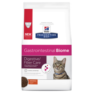 Products: Hills Prescription Diet Gastrointestinal Biome Digestive Fibre Care with Chicken Dry Cat Food 1.8kg