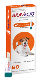Bravecto Spot-On Small Dog 4.5-10kg