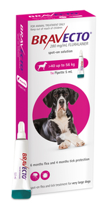 Products: Bravecto Spot-On Extra Large Dog 40-56kg
