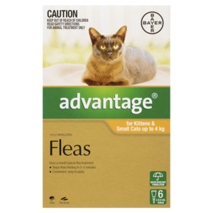 Advantage Fleas For Kittens & Small Cats Up To 4kg