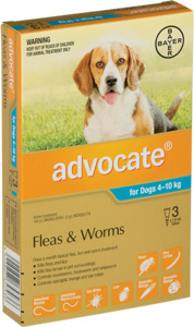Advocate Small Dog 4-10kg - 3 pack