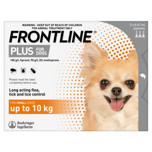 FRONTLINE PLUS Small Dog - 3 Pack