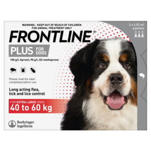FRONTLINE PLUS Extra Large Dog - 3 Pack
