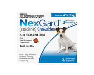 Nexgard Chewable Small Dog 4-10kg