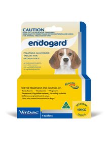 Products: Endogard Dog Wormer 10kg - 4 pack