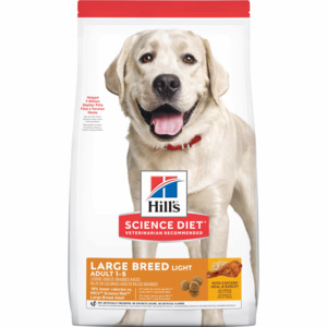 Hills Science Diet Adult Light Large Breed Dry Dog Food 12kg