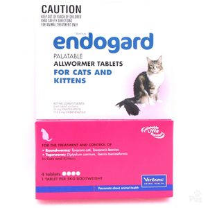 Endogard Wormer Cat 5kg - 4 pack