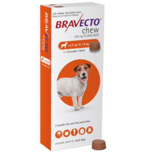 Bravecto Small Dog Flea Treatment 4.5-10kg Chew