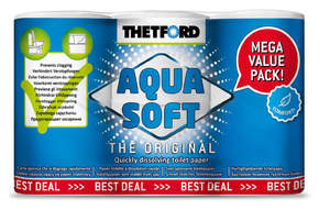 Rv Plumbing Sanitation: Thetford Aqua Soft Toilet Tissue — 6 Pack 2-Ply