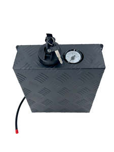 Rv Appliances: Born to Roam — Black Checker Plate Fuel Tank Cover