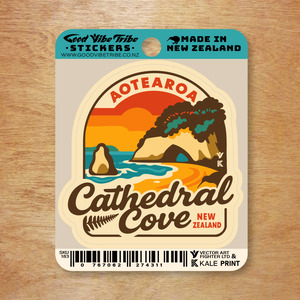 Cathedral Cove - Retro