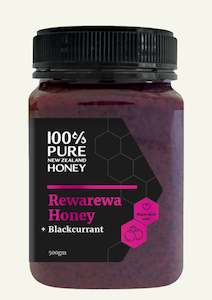 Rewarewa Honey with Organic Blackcurrant 500gm